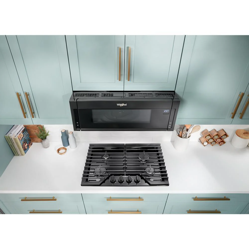 Whirlpool WCGK5030PB 30-inch Gas Cooktop with EZ-2-Lift™ Hinged Cast-Iron Grates - Image 2