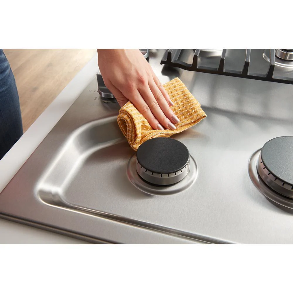 Whirlpool WCGK5030PV 30-inch Gas Cooktop with EZ-2-Lift™ Hinged Cast-Iron Grates - Image 14