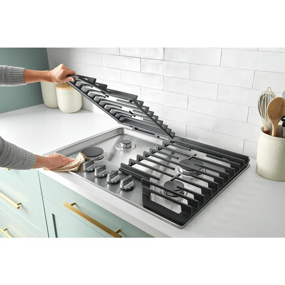 Whirlpool WCGK7536PS 36-inch Gas Cooktop with 5 Burners and EZ-2-Lift™ Hinged Cast-Iron Grates and Griddle - Image 19