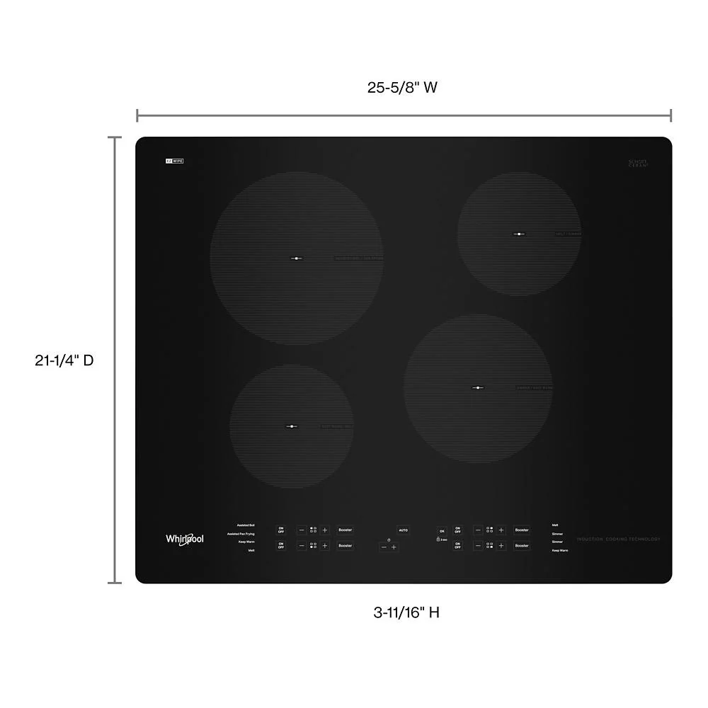Whirlpool WCI55US4JB 24-Inch Small Space Induction Cooktop - Image 13