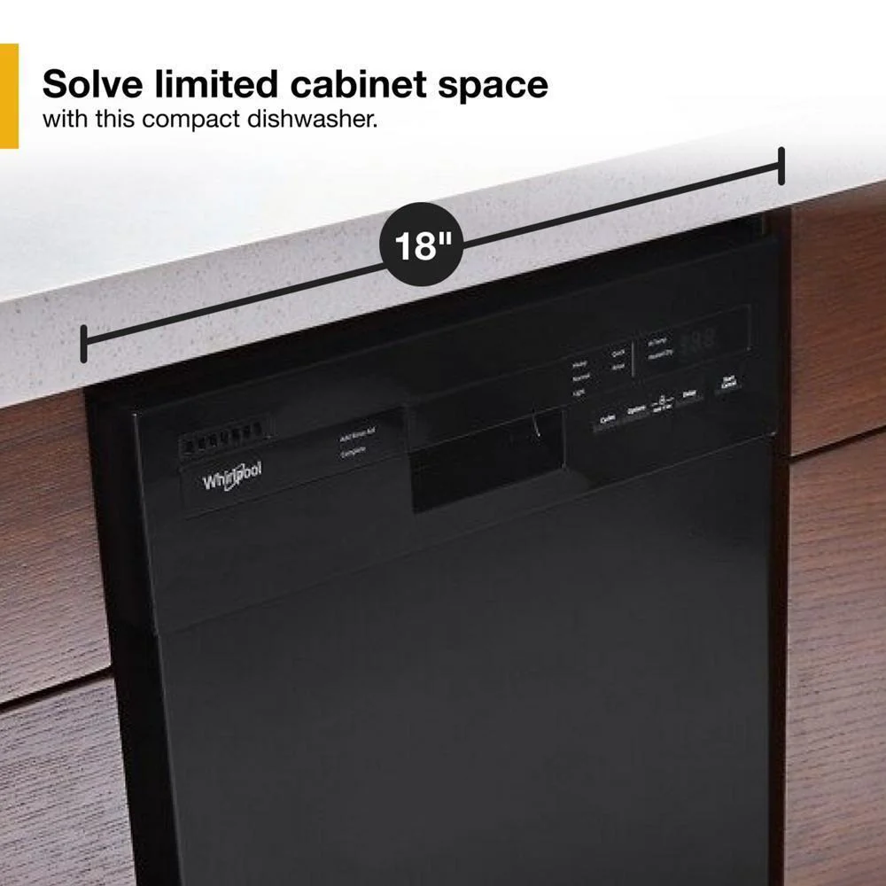 Whirlpool WDPS5118PB Small-Space Compact Dishwasher with Stainless Steel Tub - Image 4