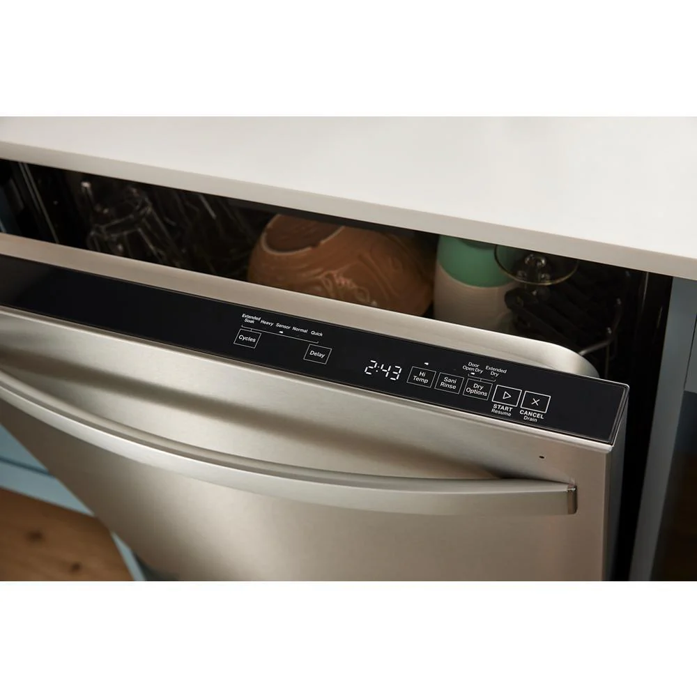 Whirlpool WDT550SAPB 44 dBA ADA Compliant Dishwasher Flush with Cabinets with 3rd Rack - Image 8