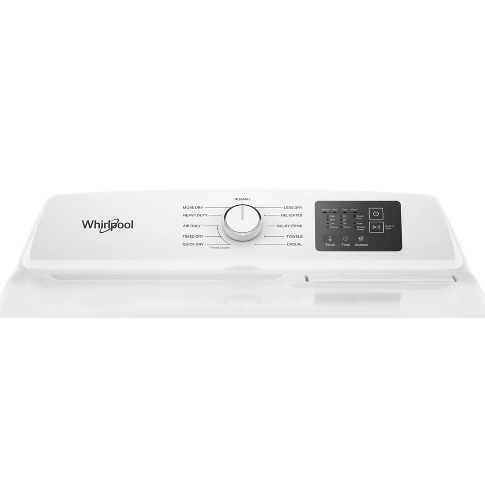 Whirlpool WED4105LSW 7.0 cu. ft. Electric Long Vent Dryer with Adaptive Dry - Vented Top Load Matching - Image 7