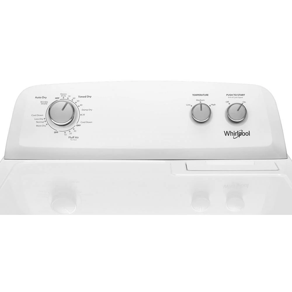 Whirlpool WED4850HW 7.0 cu. ft. Top Load Electric Dryer with AutoDry™ Drying System - Image 7