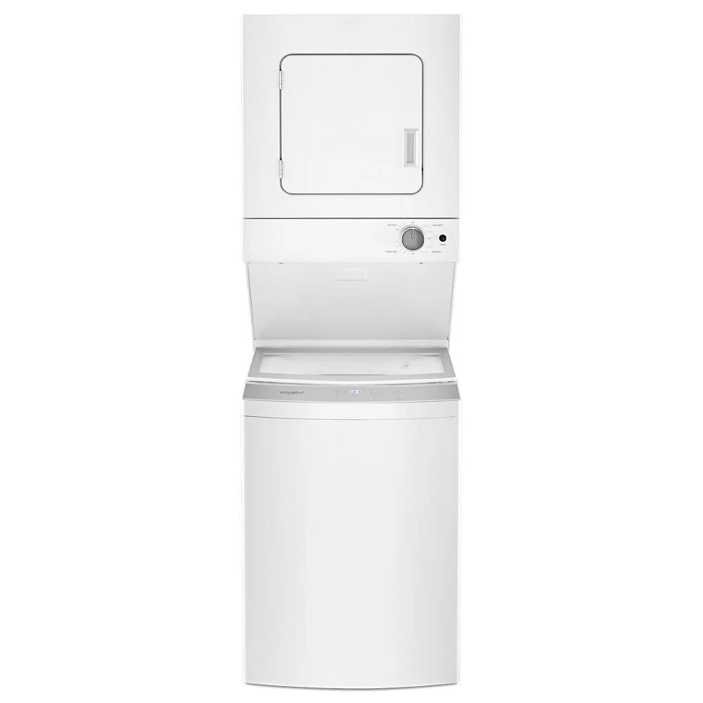 Whirlpool WET4024HW 1.6 cu.ft Electric Stacked Laundry Center 6 Wash cycles and AutoDry™