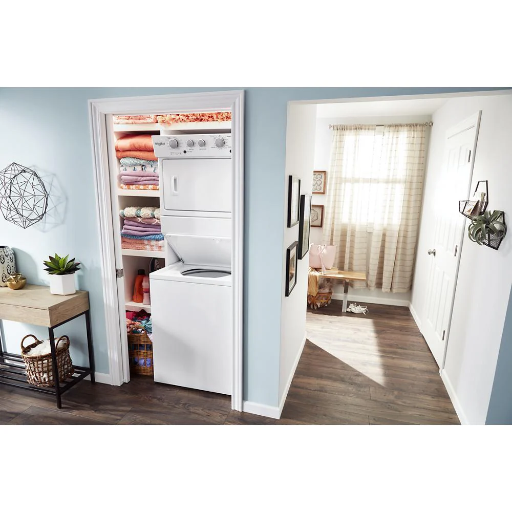 Whirlpool WET4027HW 3.5 cu.ft Electric Stacked Laundry Center 9 Wash cycles and AutoDry™ - Image 9