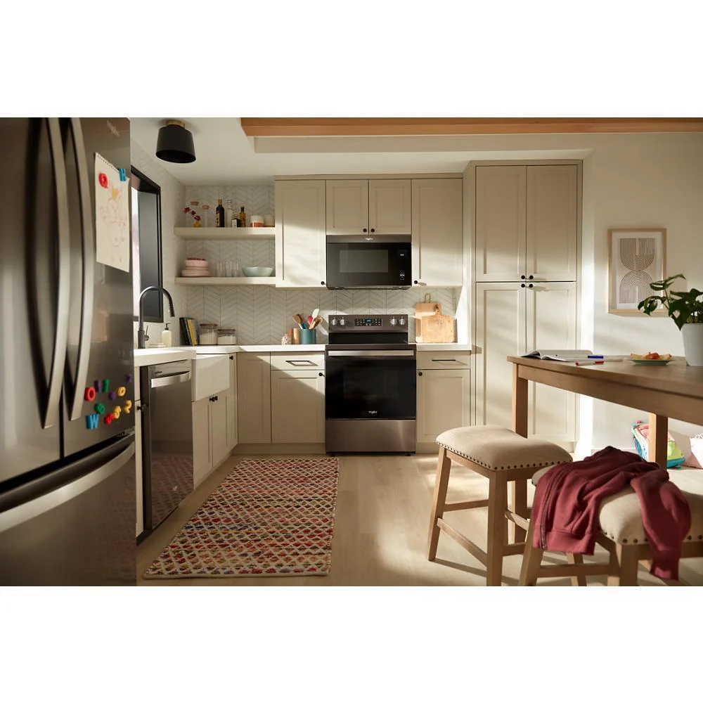 Whirlpool WFES5030RV 30-inch Energy Star Electric Range with Air Cooking Technology, No Preheat Air Fry and Air Baking and Self Clean - Image 2