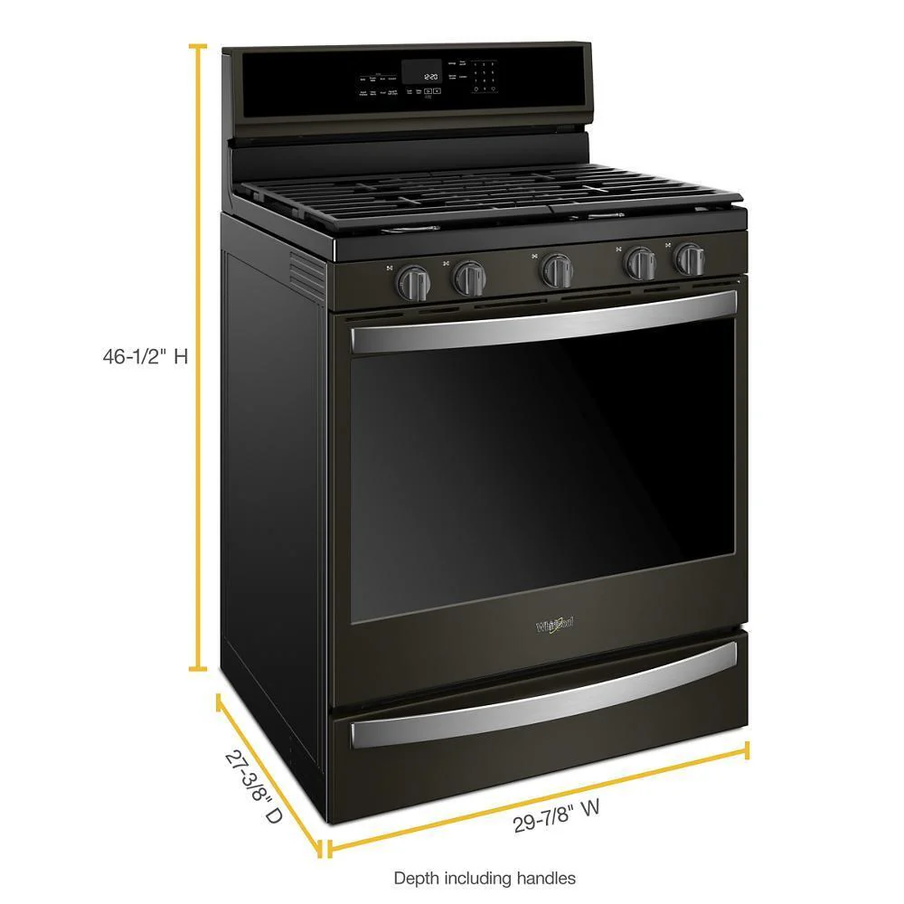 Whirlpool WFG975H0HV 5.8 cu. ft. Smart Freestanding Gas Range with EZ-2-Lift™ Grates - Image 5