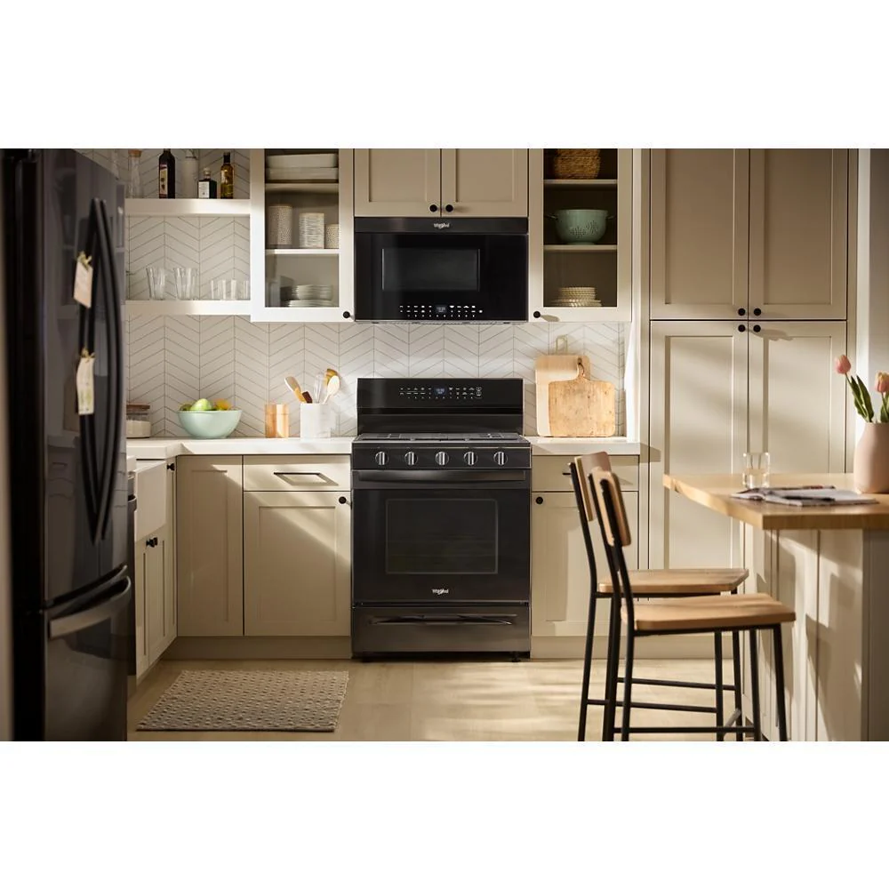 Whirlpool WFGS7530RB 30-inch Smart Gas Range with Air Cooking Technology, No Preheat Air Fry, Steam/Self Clean and High Speed Preheat - Image 3