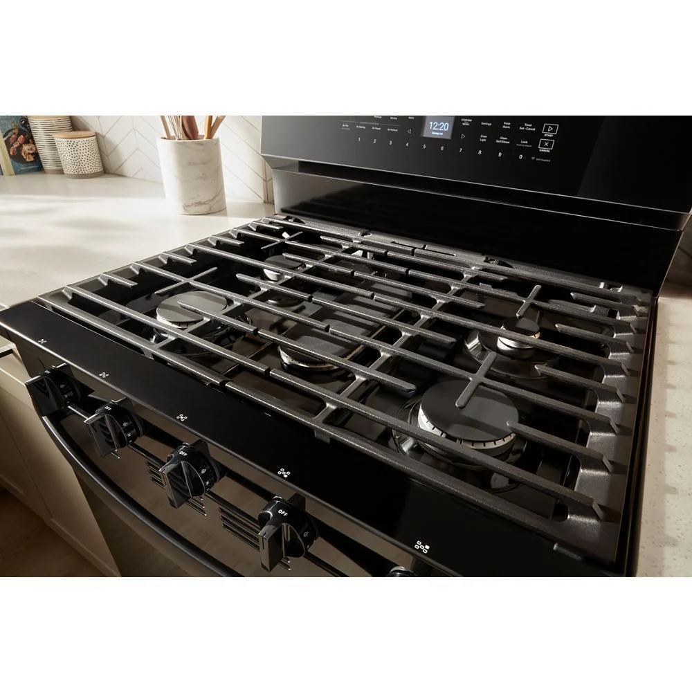Whirlpool WFGS7530RB 30-inch Smart Gas Range with Air Cooking Technology, No Preheat Air Fry, Steam/Self Clean and High Speed Preheat - Image 7