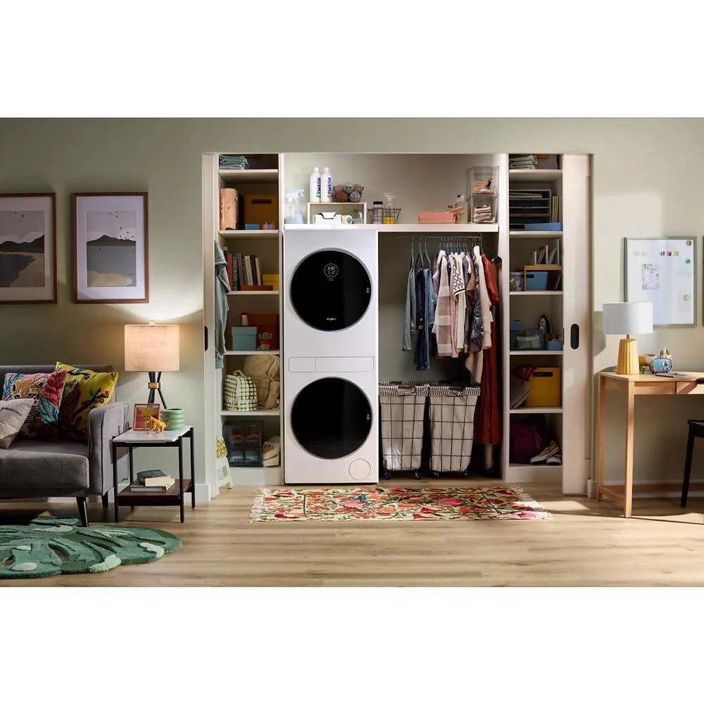 Whirlpool WFH5424SW Compact ENERGY STAR® Ventless Heat Pump Laundry Tower with 2.7-cu ft Washer and Electric 4.3-cu ft Dryer - Image 3