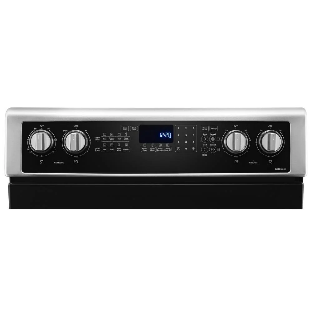 Whirlpool WGE745C0FS 6.7 Cu. Ft. Electric Double Oven Range with True Convection - Image 4
