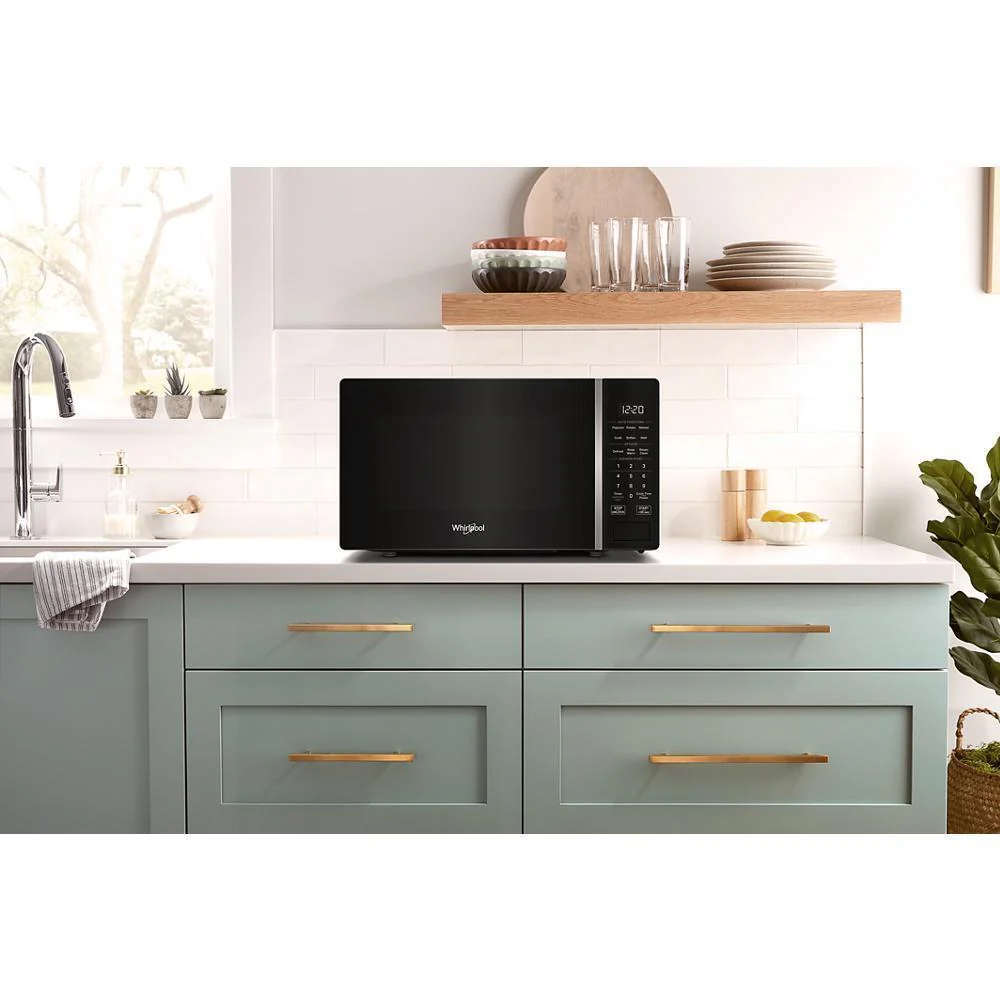 Whirlpool WMCS3018RB 0.7 cu. ft. Black Countertop Microwave With Steam Clean - 700 watt - Image 6