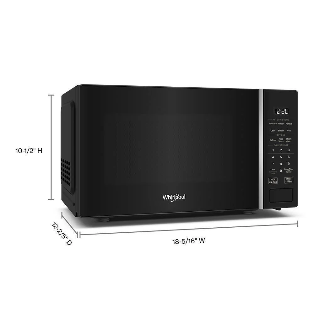 Whirlpool WMCS3018RB 0.7 cu. ft. Black Countertop Microwave With Steam Clean - 700 watt - Image 7