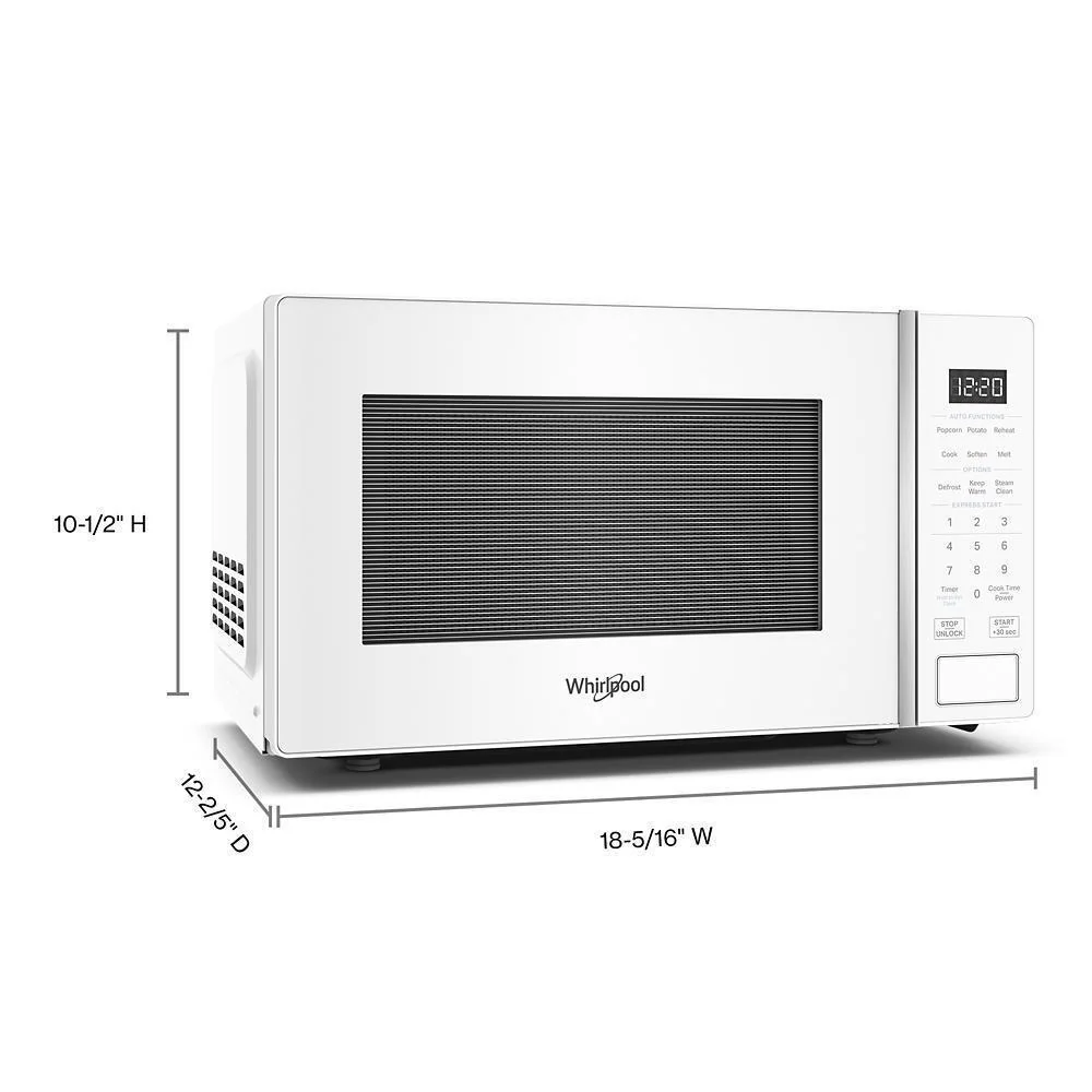 Whirlpool WMCS3018RW 0.7 cu. ft. White Countertop Microwave With Steam Clean - 700 watt - Image 7
