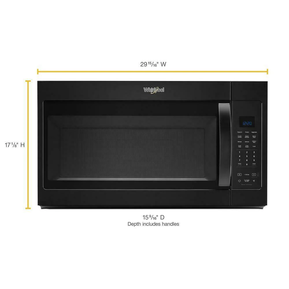 Whirlpool 1.9 cu. ft. Capacity Steam Microwave with Sensor Cooking - Image 3