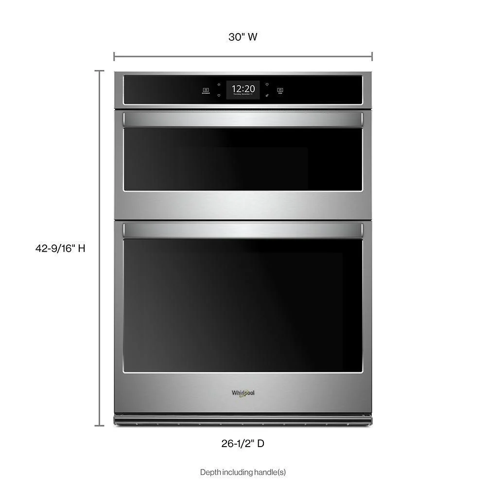Whirlpool WOC75EC0HS 6.4 cu. ft. Smart Combination Convection Wall Oven with Air Fry, when Connected - Image 4