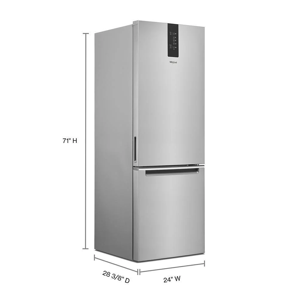 Whirlpool WRB533CZJZ 24-inch Wide Garage-Ready Bottom-Freezer Refrigerator - 12.9 cu. ft. - Image 2