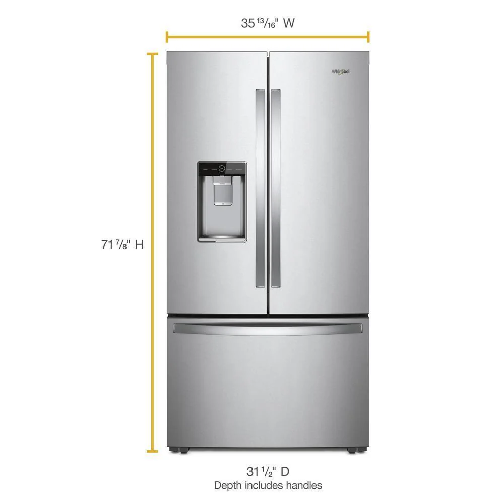 Whirlpool WRFC9636RZ 36-inch Wide Counter Depth French Door Refrigerator - Image 25