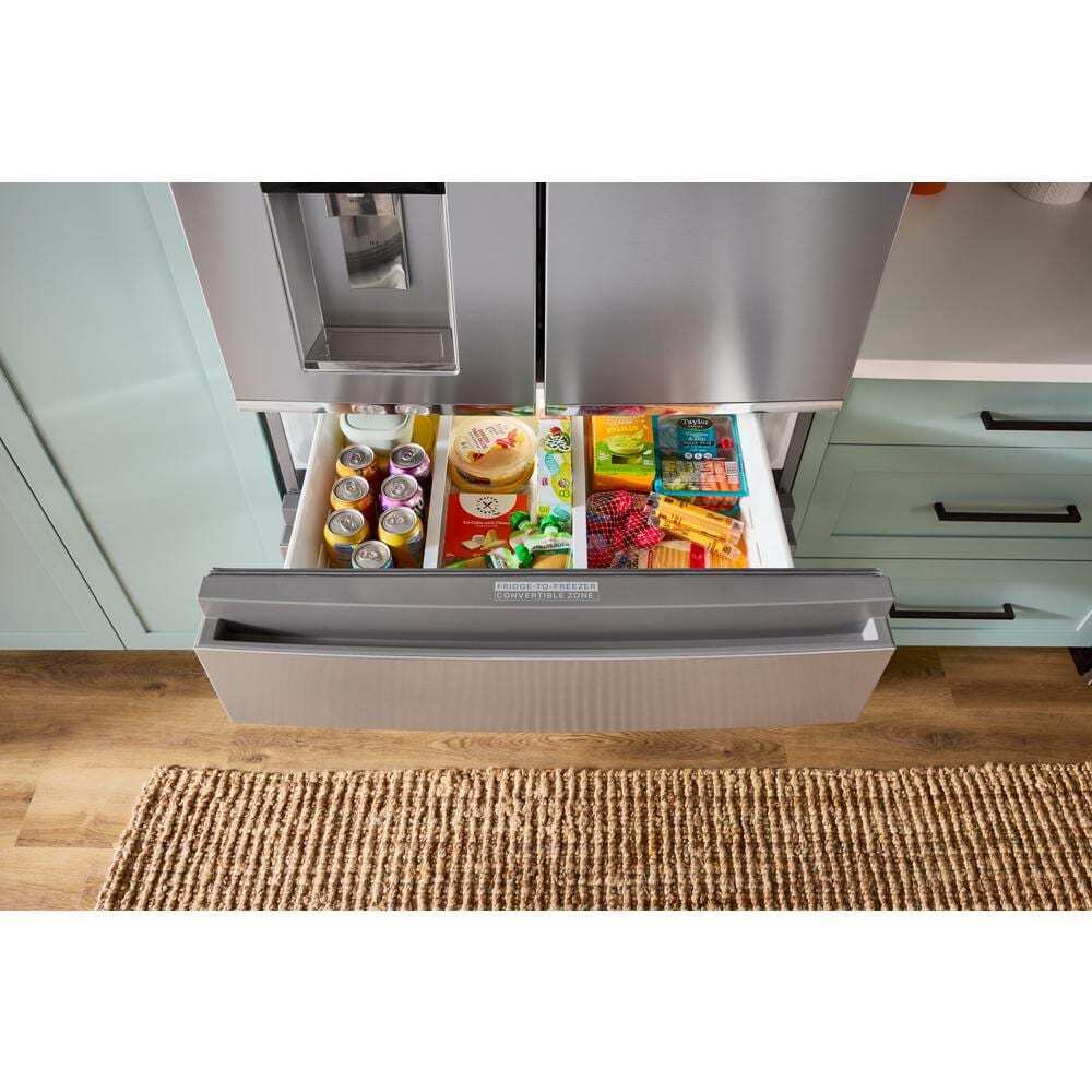Whirlpool WRMC7036RV 36-inch Wide True Counter Depth 4-Door French Door Refrigerator - 22 cu. ft. - Image 6