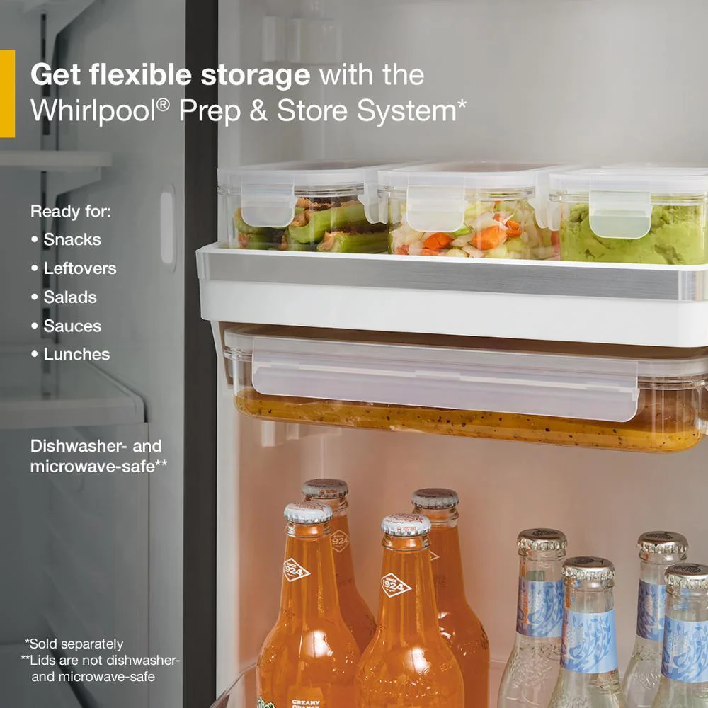 Whirlpool WRMC7036RZ 36-inch Wide True Counter Depth 4-Door French Door Refrigerator - 22 cu. ft. - Image 9