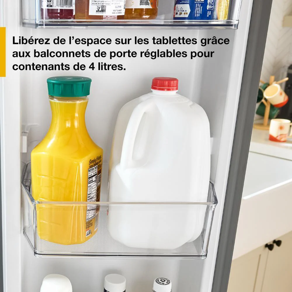 WRMF3536SW Whirlpool® 29 Cu. Ft. Family-Sized Capacity French Door Refrigerator with Flexible Temperature Drawer - Image 5