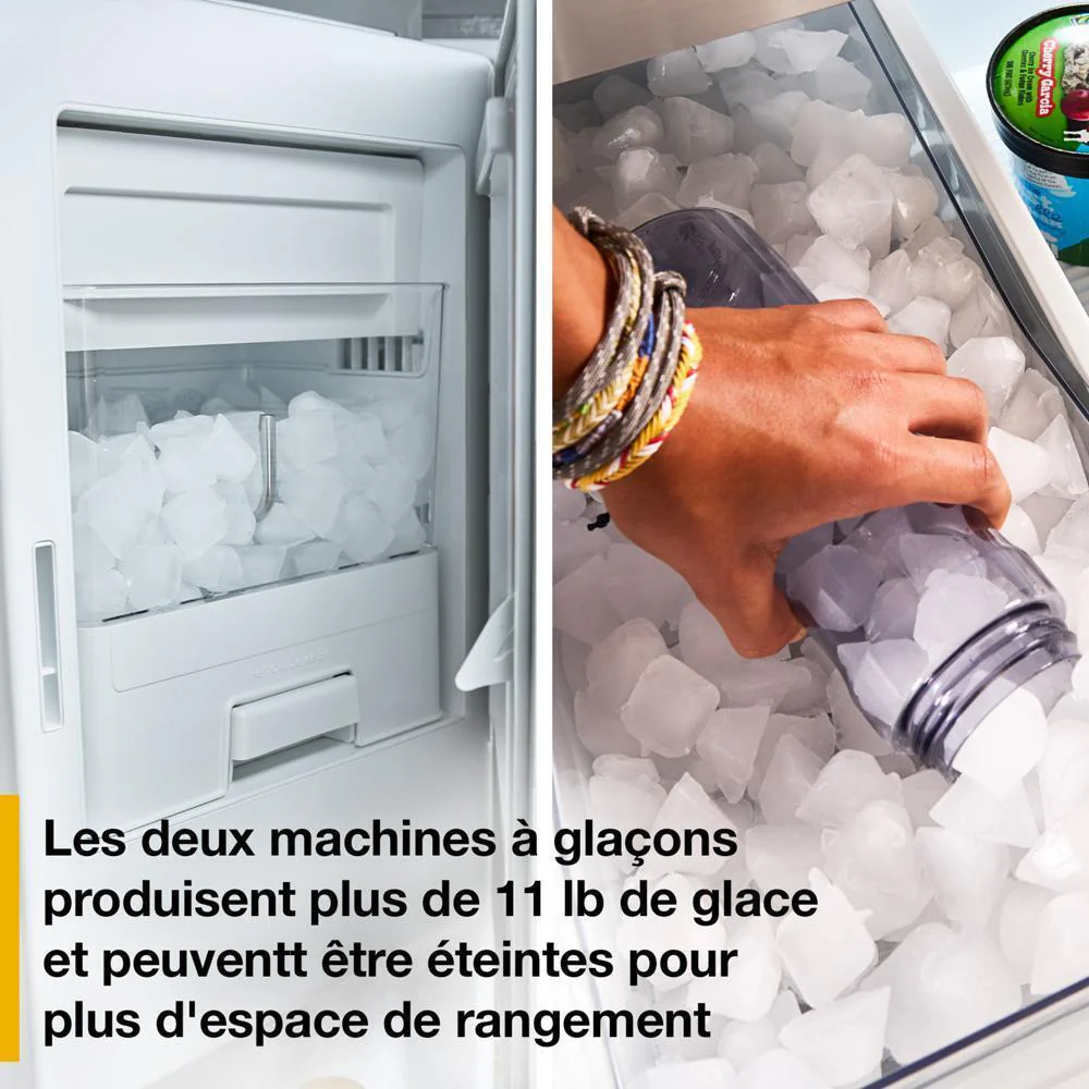 WRMF3736SZ Whirlpool® 29 Cu. Ft. Family-Sized Capacity French Door Refrigerator with Flexible Temperature Drawer - Image 9