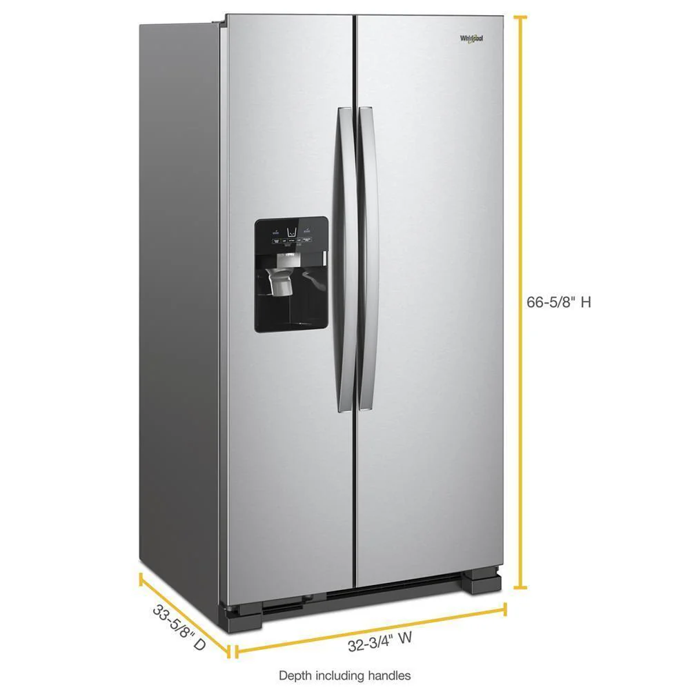 Whirlpool WRS321SDHZ 33-inch Wide Side-by-Side Refrigerator - 21 cu. ft. - Image 7