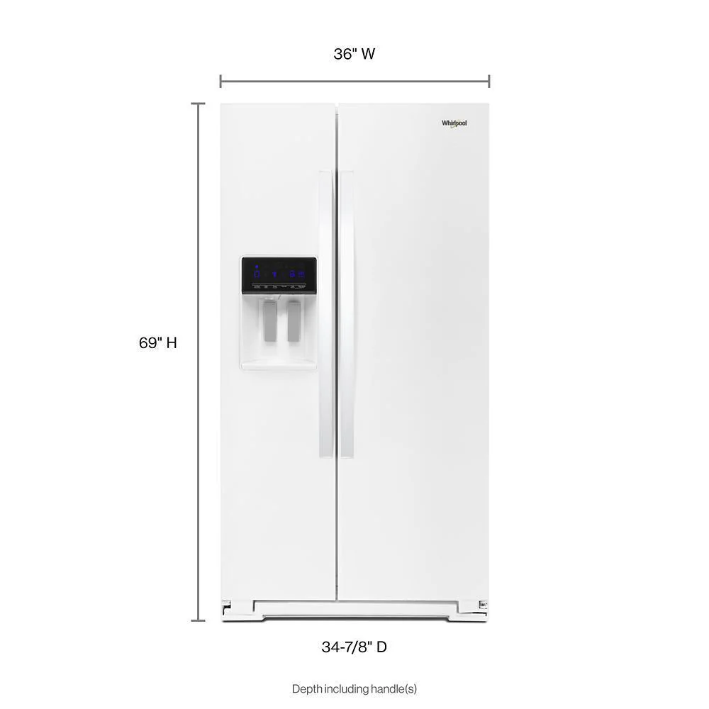 Whirlpool WRS588FIHW 36-inch Wide Side-by-Side Refrigerator - 28 cu. ft. - Image 5