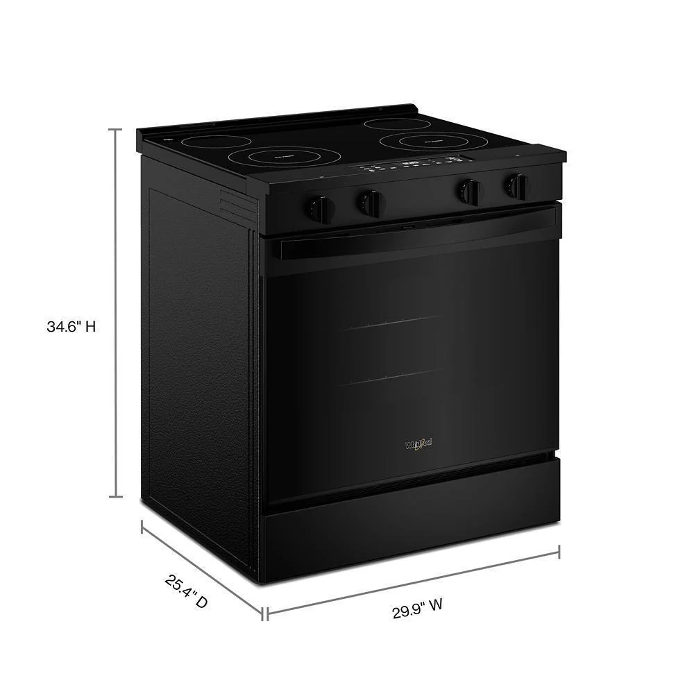 Whirlpool WSES3130SB 30-inch Electric Range with No Preheat and Slow Cook Modes - Image 2