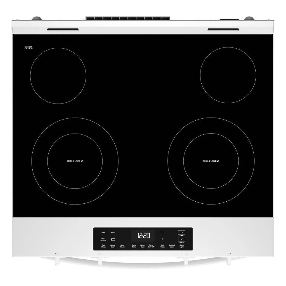 Whirlpool WSES3130SW 30-inch Electric Range with No Preheat and Slow Cook Modes - Image 3