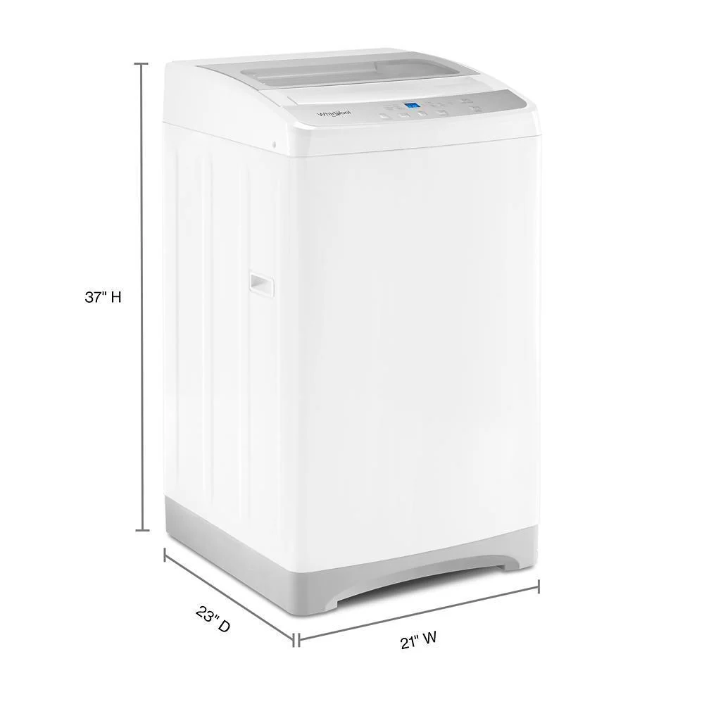 Whirlpool WTW2000HW 1.6 cu. ft. Compact Top Load Washer with Flexible Installation - Image 7