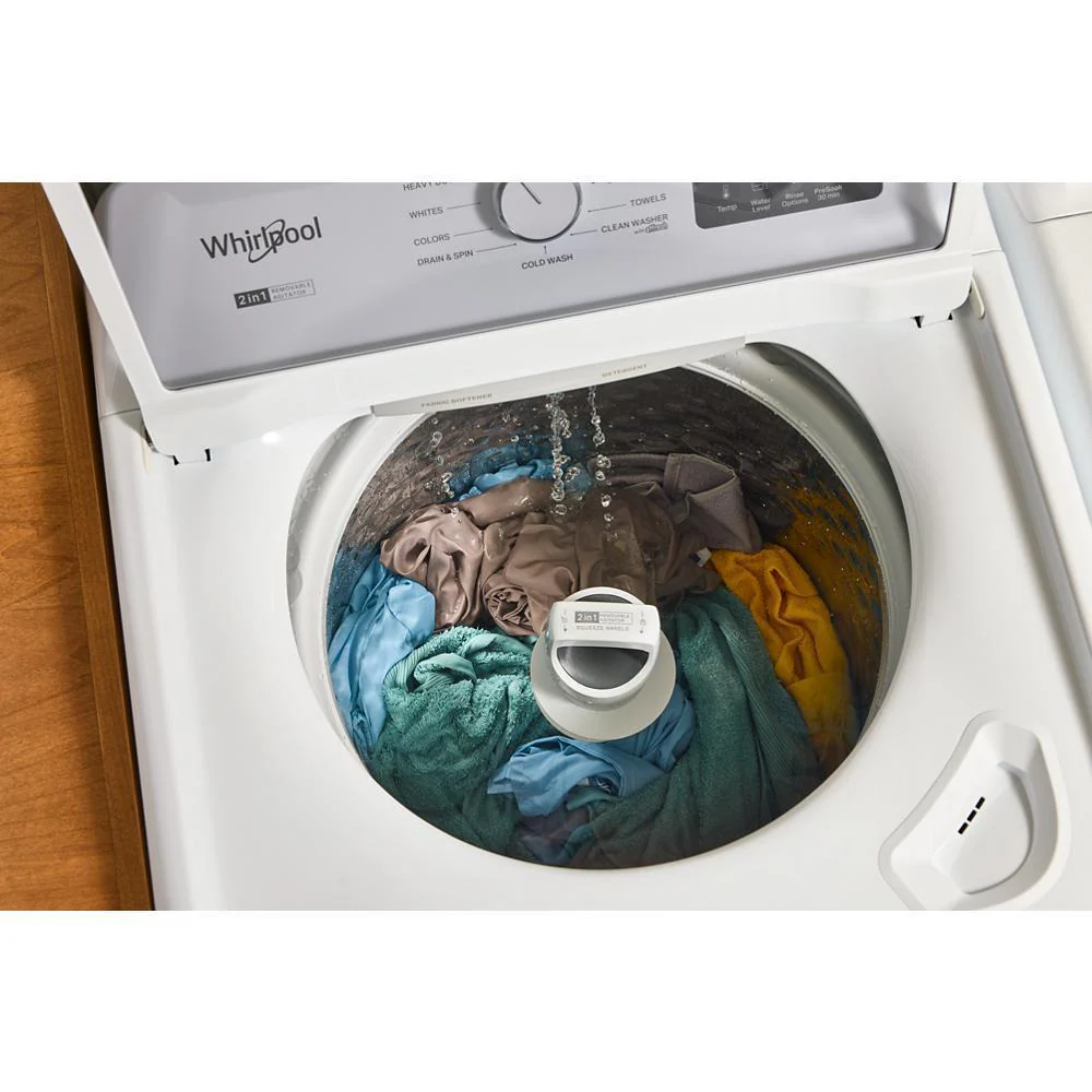 Whirlpool WTW4300SW 4.3 Cu. Ft. Whirlpool® Top Load Impeller Washer with Quick Wash Cycle and Soft Close Glass Lid - Image 9