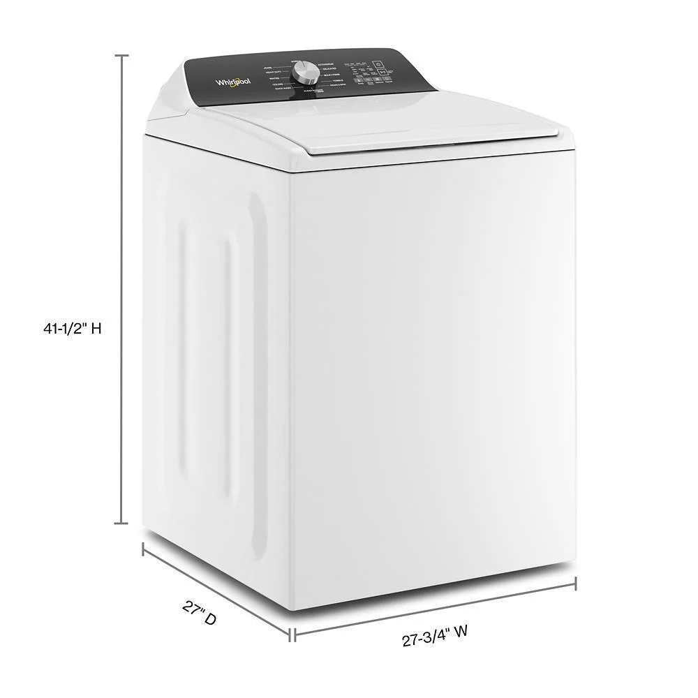 Whirlpool WTW5015LW 4.5 Cu. Ft. Top Load Agitator Washer with Built-In Faucet - Image 6