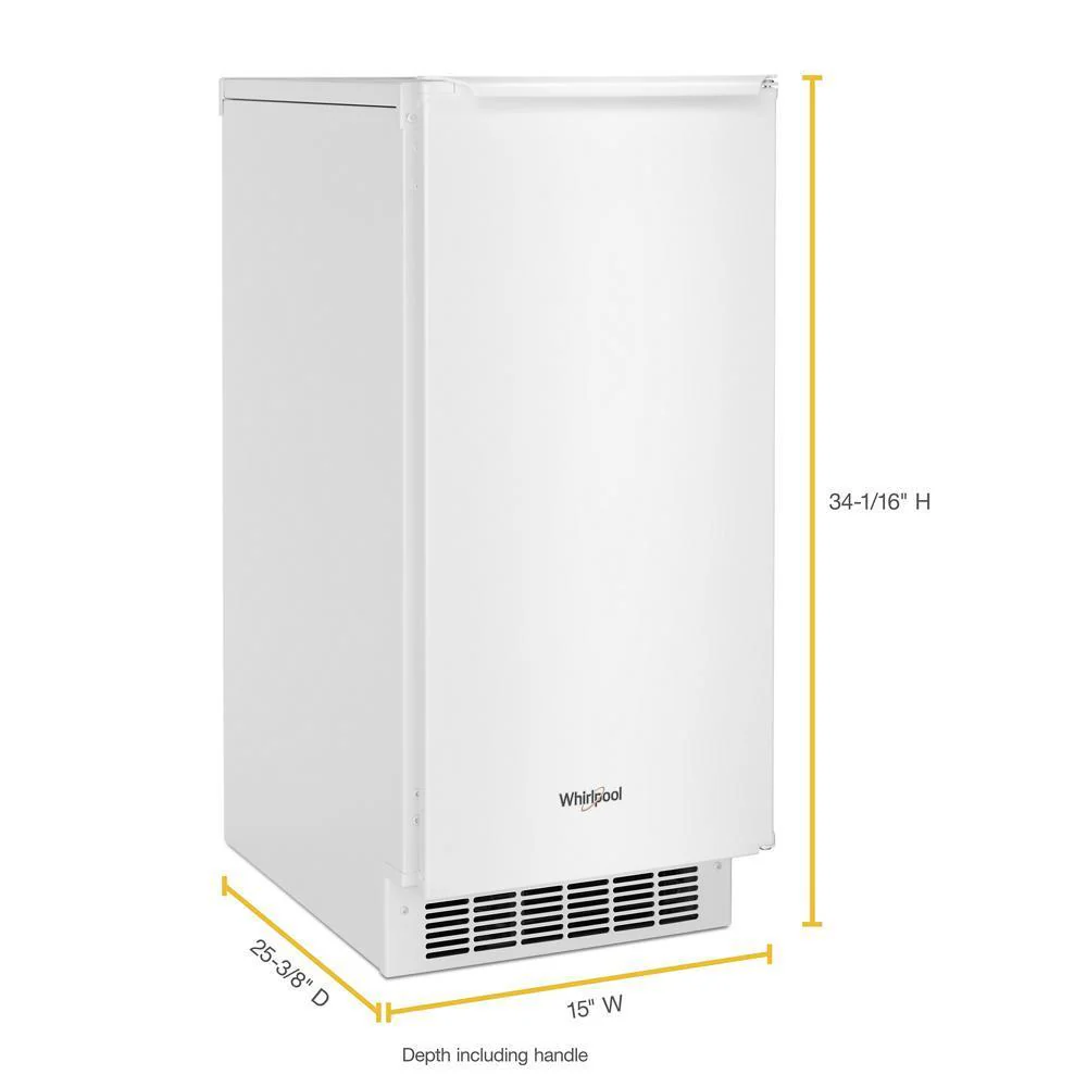 Whirlpool WUI75X15HW 15-inch Icemaker with Clear Ice Technology - Image 2