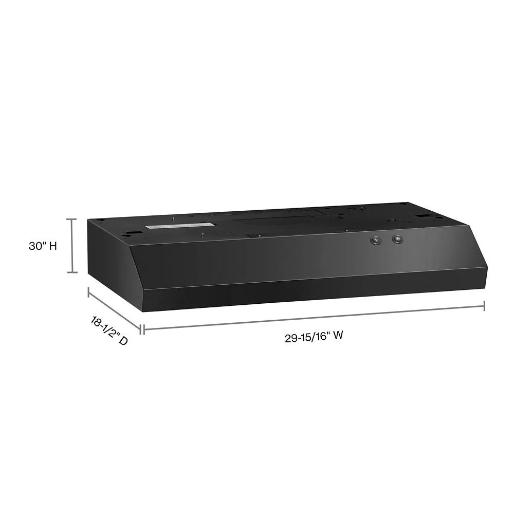 Whirlpool WVU17UC0JB 30" Range Hood with Full-Width Grease Filters - Image 13