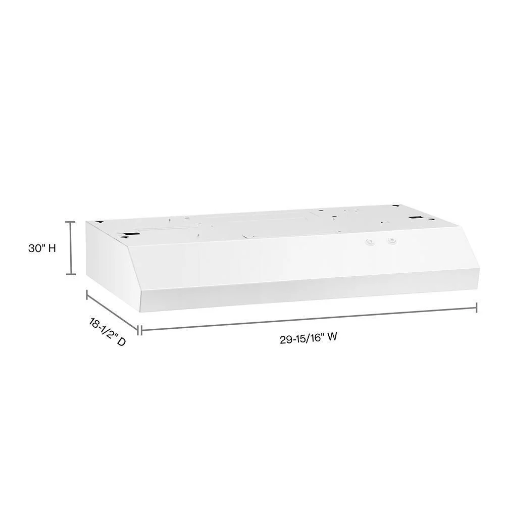 Whirlpool WVU17UC0JW 30" Range Hood with Full-Width Grease Filters - Image 6
