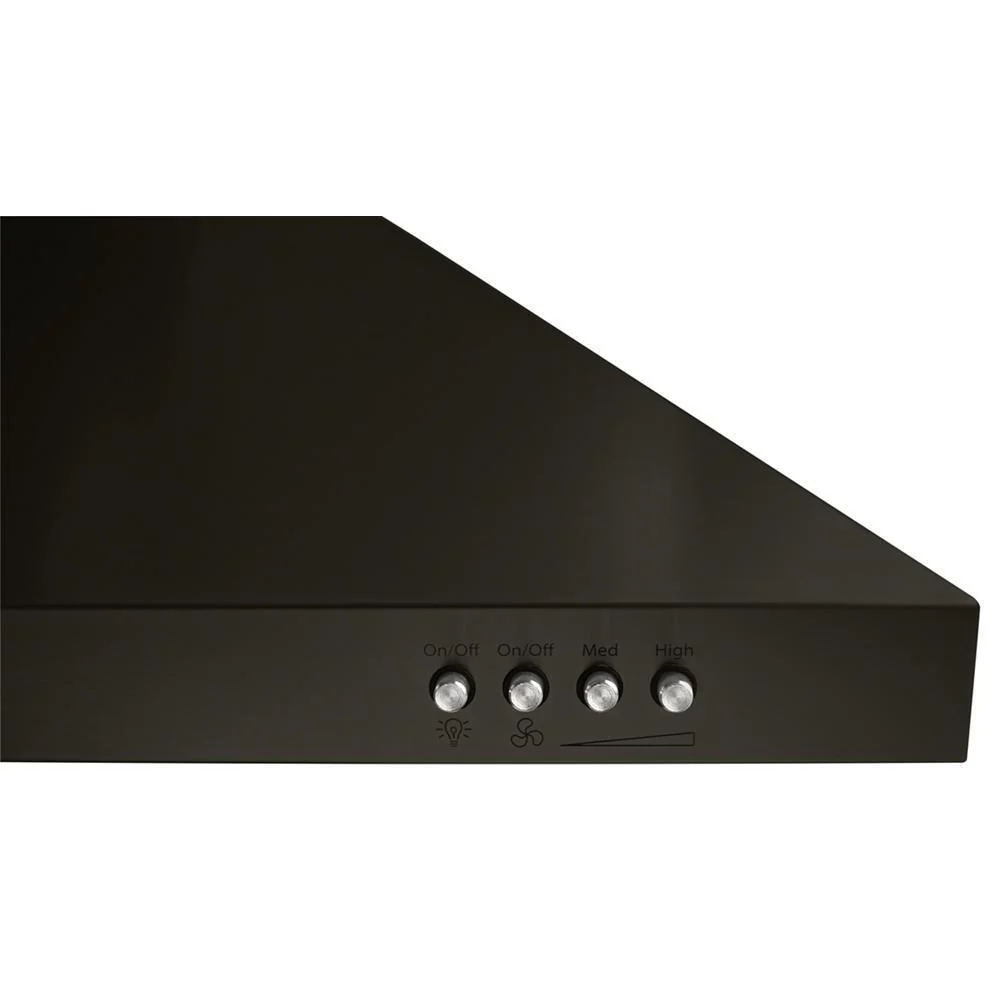 Whirlpool WVW53UC6HV 36" Contemporary Black Stainless Wall Mount Range Hood - Image 6