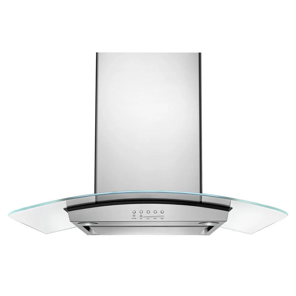Whirlpool WVW75UC6DS 36" Modern Glass Wall Mount Range Hood - Image 6