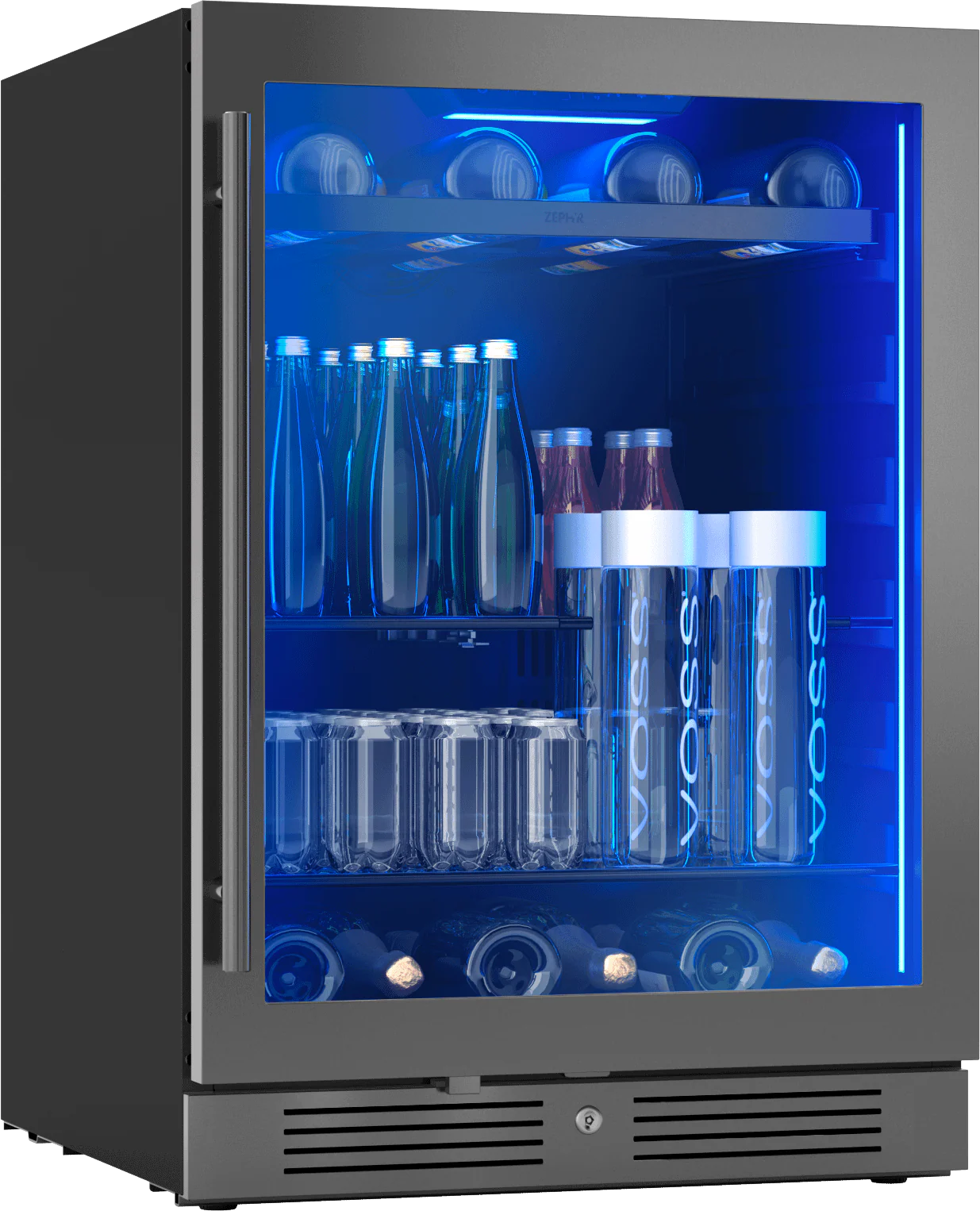 Zephyr PRB24C01CBSG Presrv Bev Cooler, 24in UC, Blk SS+Gls, Rvs Dr, 1Z - Image 10