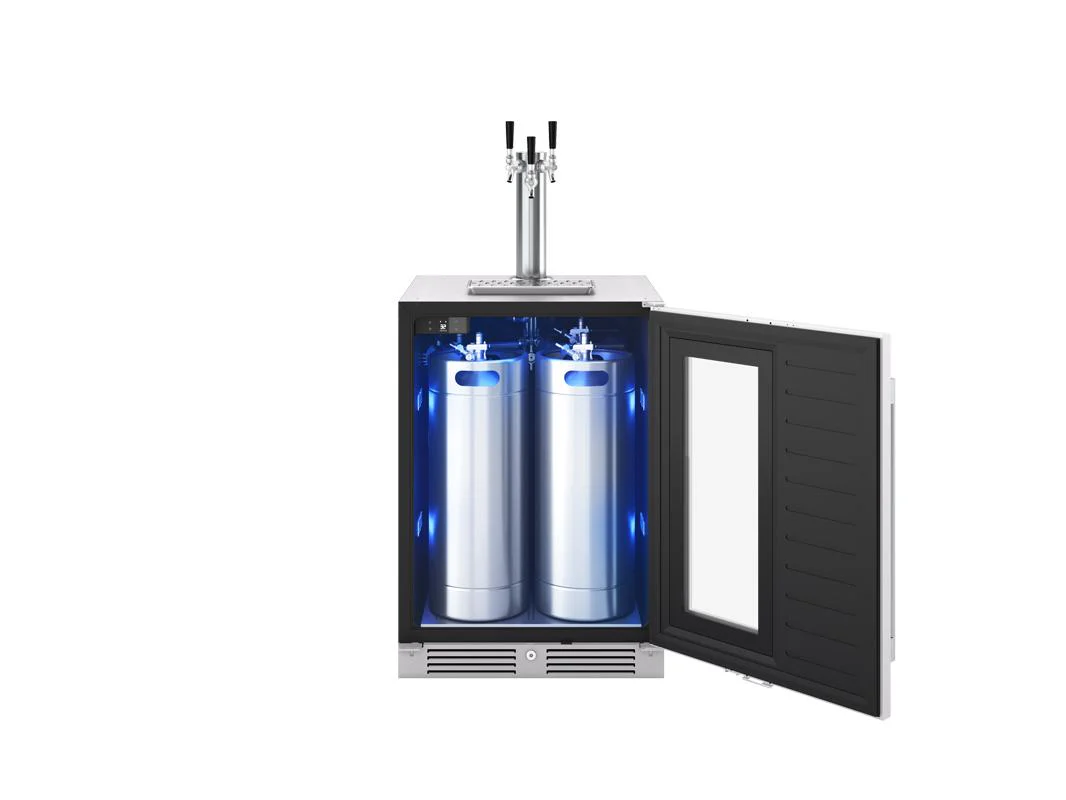PRKB24C01AG Presrv Kegerator & Beverage Cooler, 24in Under Cabinet, SS+Glass, Reverse Door, 1 Zone - Image 8