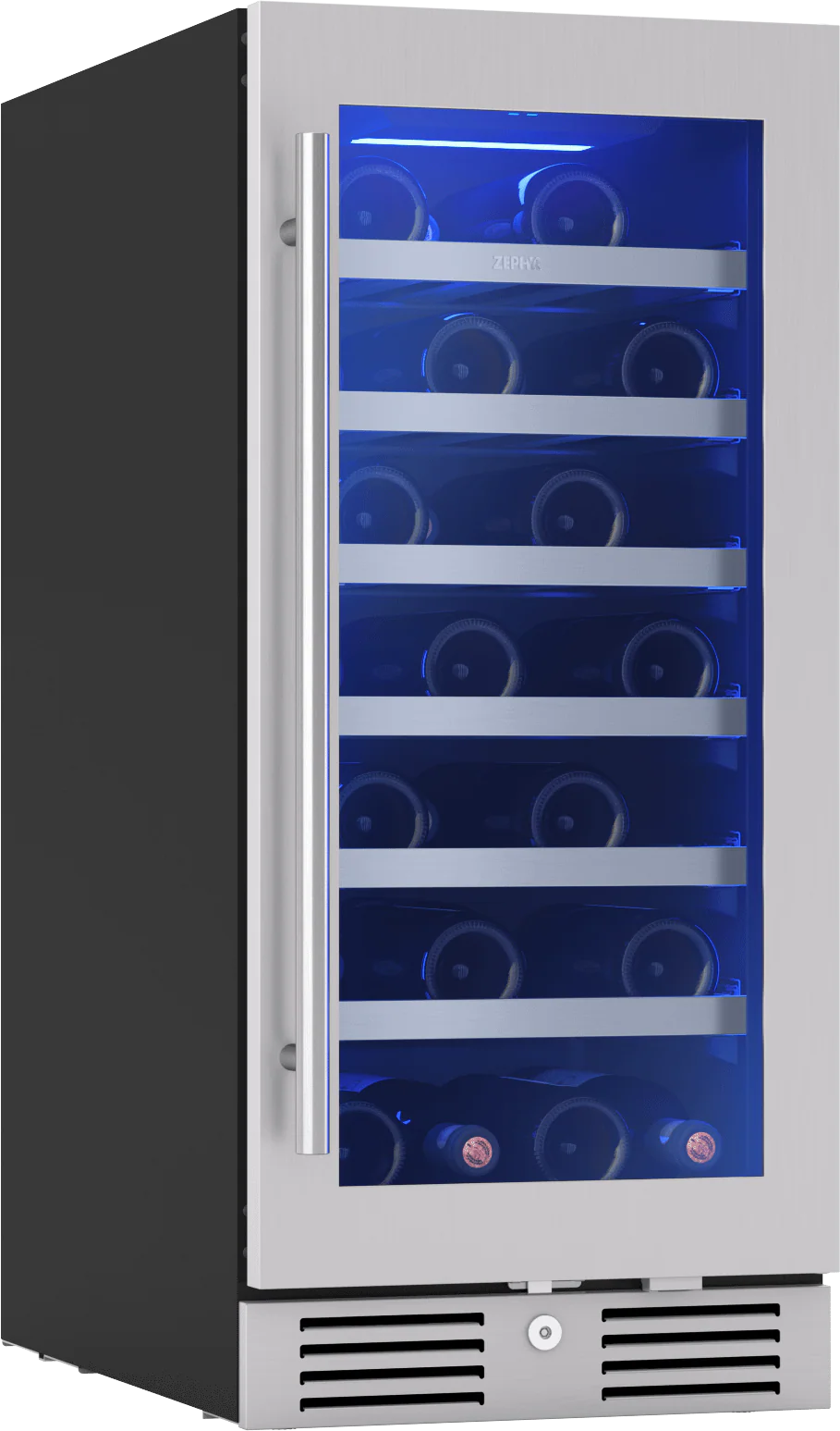 Zephyr PRW15C01CG Presrv Wine Cooler, 15in UC, SS+Gls, Rvs Door, 1Z - Image 2