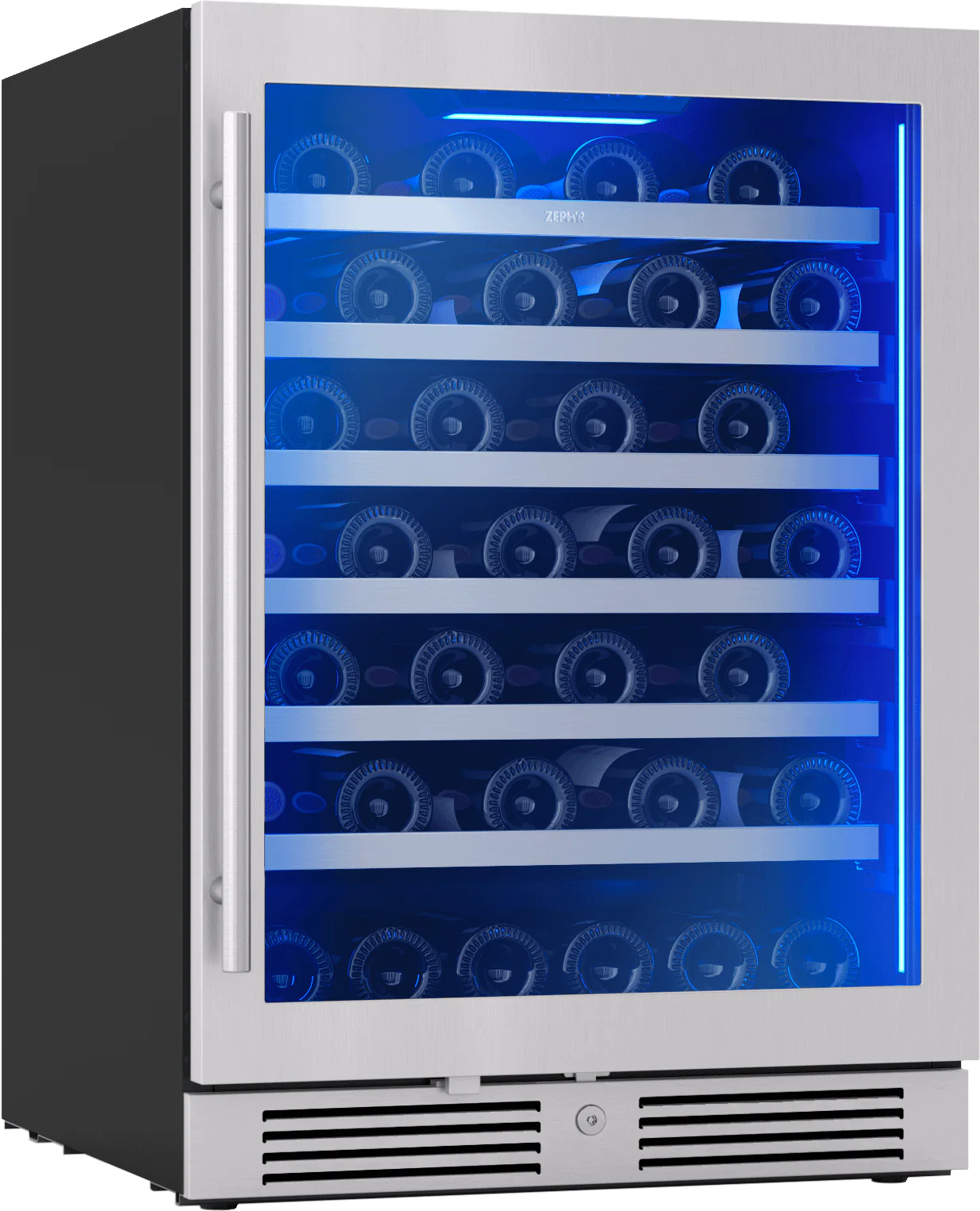 Zephyr PRW24C01CG Presrv Wine Cooler, 24in UC, SS+Gls, Rvs Door, 1Z - Image 2