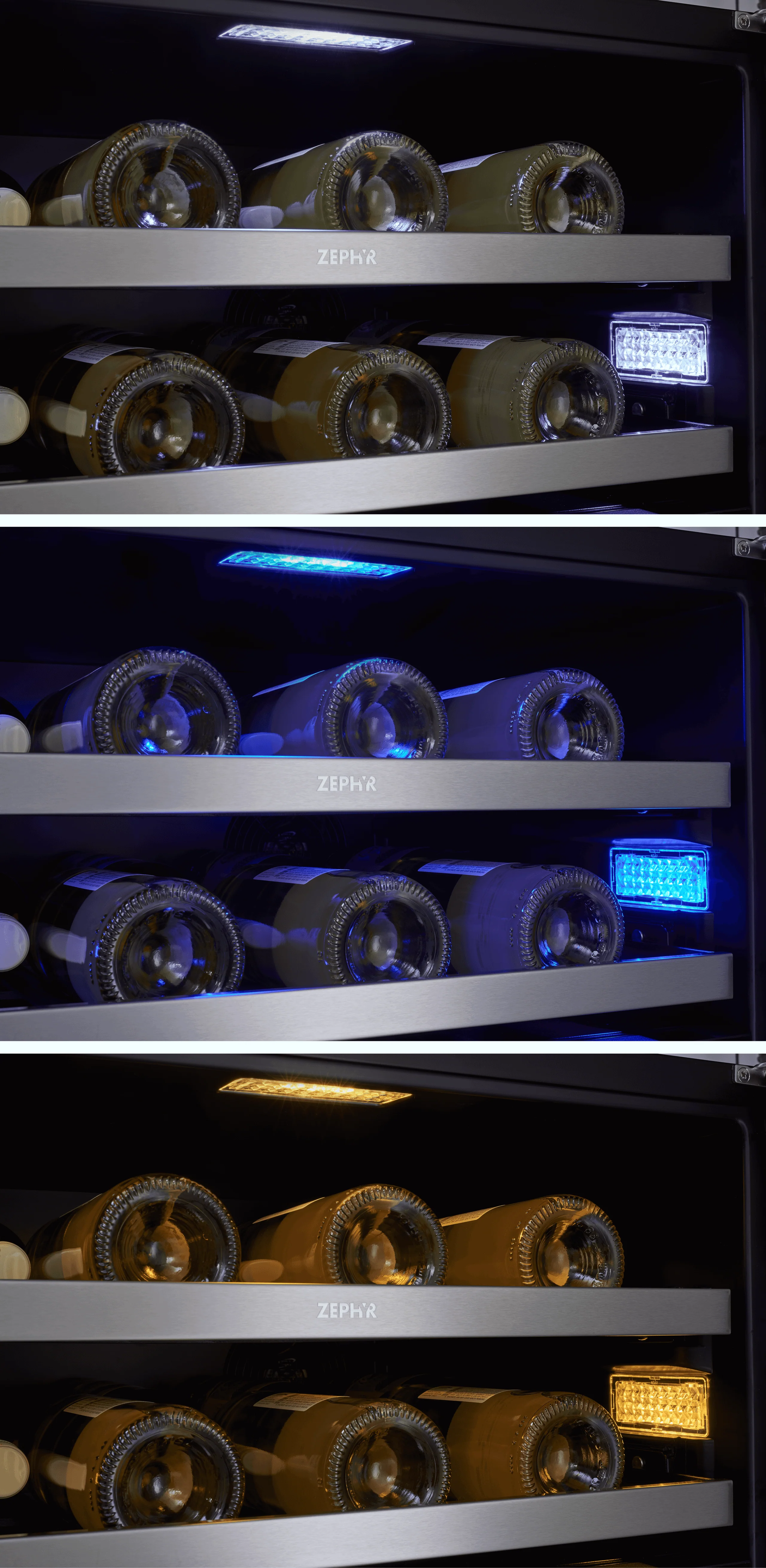 Zephyr PRWB24F02AG Presrv Wine and Beverage Cooler, 24in, Full Size, SS+Glass, Reversible Door, 2 Zones - Image 12