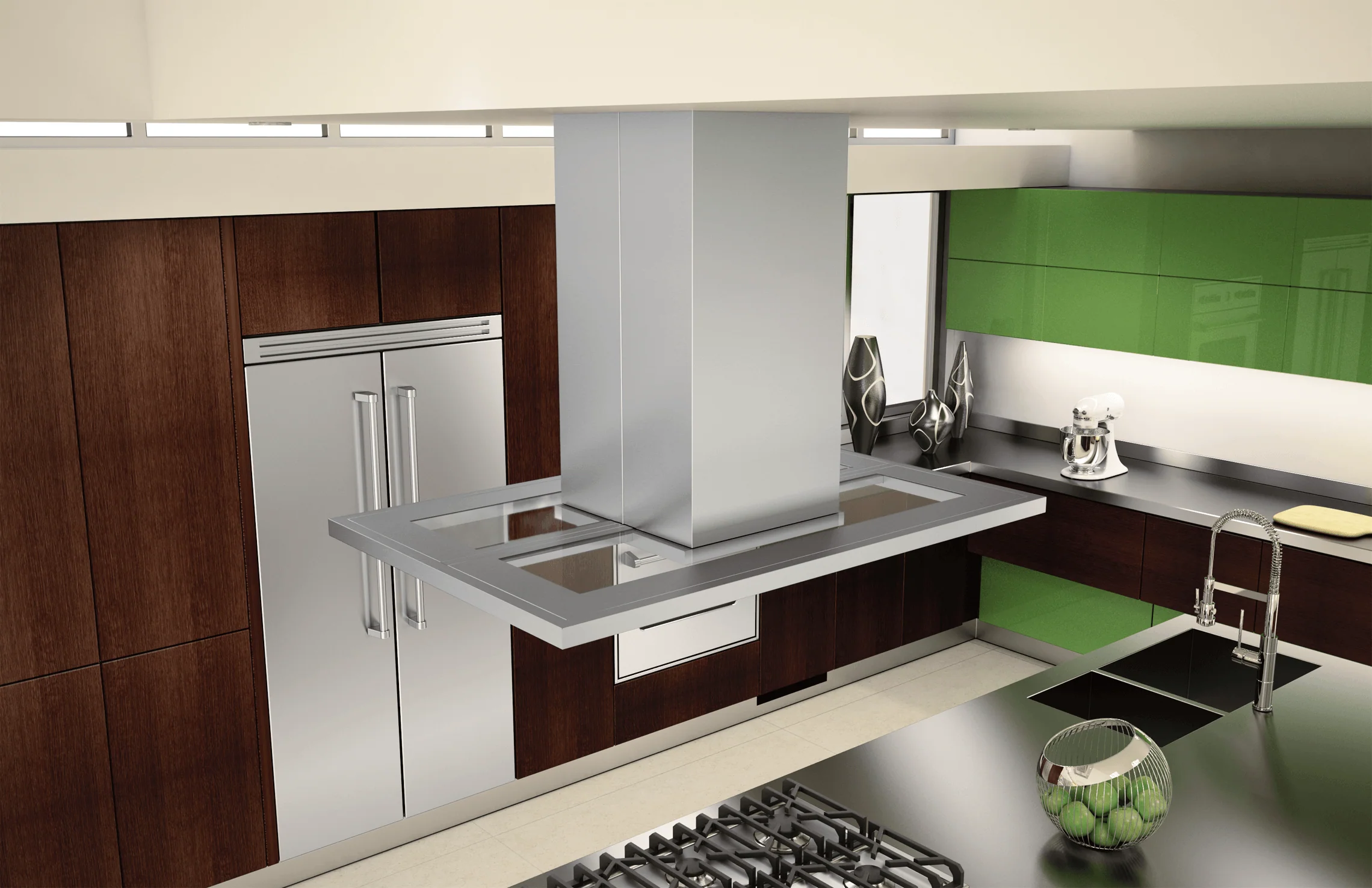 Zephyr ZMDE42AS Modena, Island, 42", SS, DCBL, ACT - Image 4