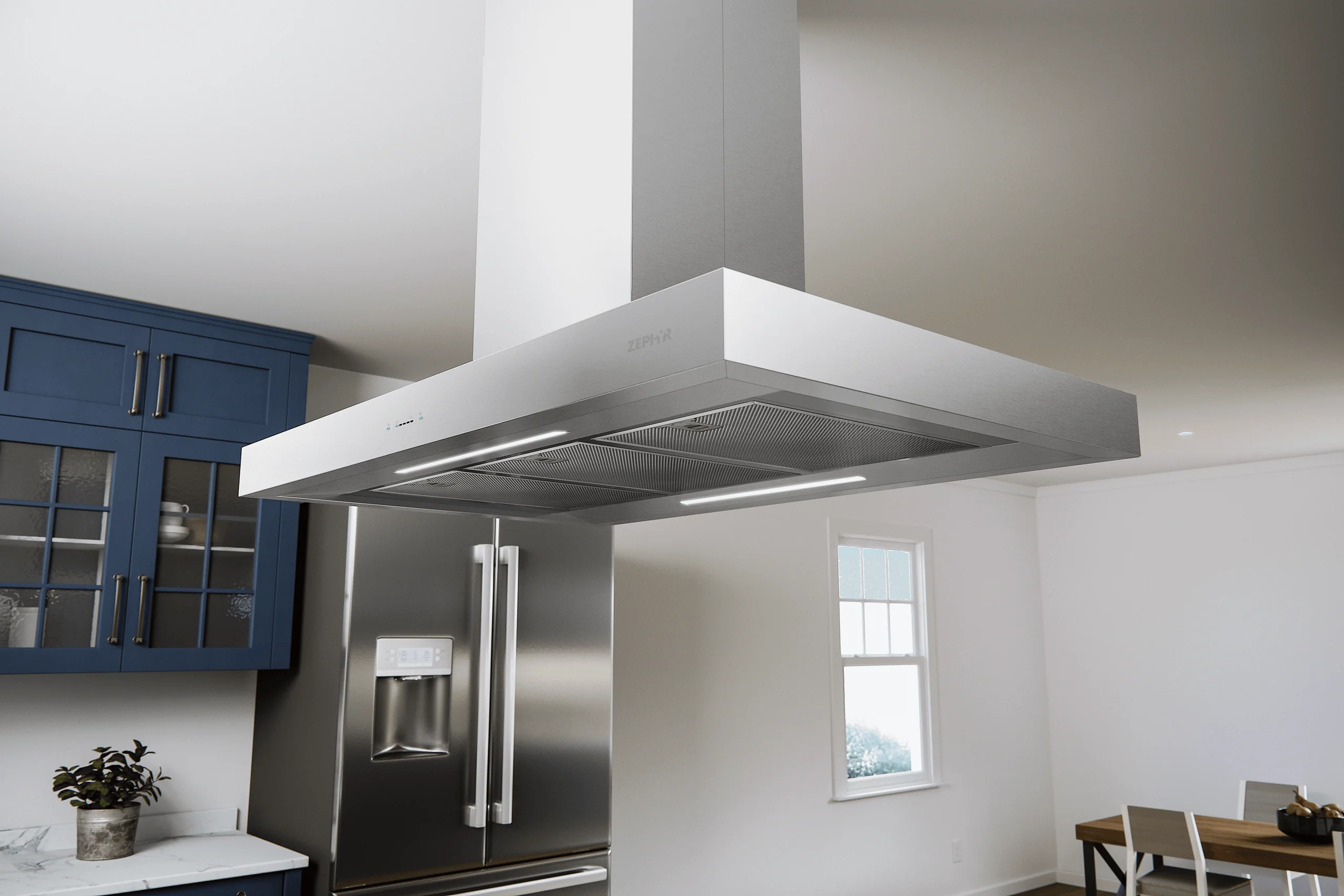 Zephyr ZRME42CS Roma, Island, 42", SS, 600 CFM, ACT - Image 7